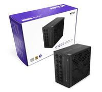 NZXT C1200 Gold ATX 3.1 - Alimentatore completamente modulare per giochi PC a basso rumore - 1200 Watt - 80 Plus Gold - Connettore 12V-2x6 - Modalità ventola zero - Condensatori 100%