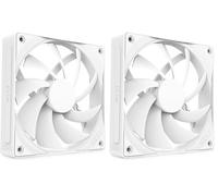 NZXT F120Q | Ventola silenziosa 120mm | Aspirazione o scarico | Telaio smussato e flusso concentrato | Cuscinetti fluid. | Rumore ridotto | Controllo PWM | Bianco (Confezione da 2)