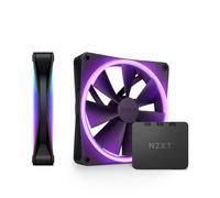NZXT F140 RGB DUO Twin Pack Case per computer Ventilatore 14 cm Nero 2 pz