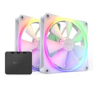 NZXT F140 RGB TWIN Case per computer, Processore Ventilatore 14 cm Bianco 2 pz
