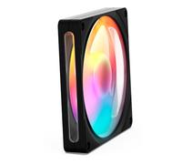 NZXT F140 RGB Ventola - Ventola PC PWM da 140 mm - Vivace illuminazione RGB a 8 LED - Cuscinetto fluidodinamico - Compatibile con NZXT CAM - Nero