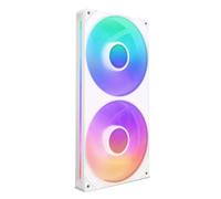 NZXT F280 RGB Core - Telaio singolo 280 mm con 2 ventole RGB 140 mm - Controllo velocità illuminazione - Alta pressione statica e flusso d'aria - Cuscinetti fluidodinamici - 8 LED aRGB - Bianco
