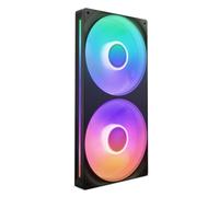 NZXT F280 RGB Core - Telaio singolo 280 mm con 2 ventole RGB 140 mm - Controllo velocità illuminazione - Alta pressione statica e flusso d'aria - Cuscinetti fluidodinamici - 8 LED aRGB - Nero