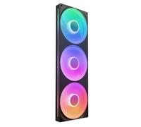 NZXT F420 RGB Core - Unità Ventola a Singolo Telaio da 420mm con 3 Ventole RGB da 140mm - Controllo Velocità e Illuminazione - Alta Pressione Statica e Flusso d'Aria - Nero