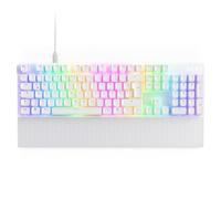NZXT Function 2 2024 - Tastiera da gioco ottica a pieno formato - RGB illuminato - Frequenza di query 8K - Commutatori opt lineari - Scatto regolabile - Hot-Swap - Bianco DE (QWERTZ)
