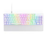 NZXT Function 2 2024 - Tastiera da gioco ottica full-size - RGB illuminato - Frequenza di polling 8K - Interruttori ottici lineari - Azionamento regolabile - Hot Swap - Bianca EN (QWERTY)