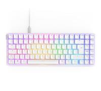 NZXT Function 2 MiniTKL 2024 - Tastiera da gioco ottica Tenkeyless - RGB illuminata 8K Tasso di query Lineare Opt. Interruttori Grilletto regolabile Tastiera da gioco hot-swap - Bianca EN (QWERTY)