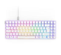 NZXT Function 2 MiniTKL 2024 - Tastiera da gioco ottica Tenkeyless - RGB illuminato - Frequenza di query 8K - Commutatori opt lineari - Scatto regolabile - Hot-Swap - Bianca DE (QWERTZ)