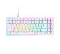 NZXT Function Elite MiniTKL Tastiera da gaming magnetica RGB - Azionamento regolabile - interruttori effetto Hall a doppia guida - attivazione rapida - polling a 8K - DE-ISO - Bianco