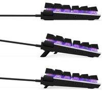 NZXT Function Mini TKL 2022 - Tastiera meccanica da gioco - Switch hot-swap compatibili MX - Cover in alluminio - Illuminazione RGB con profili macro e bordo - Gateron Red - Bianca DE (QWERTZ)