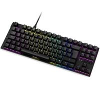 NZXT Function TKL 2022 - Tastiera da gioco meccanica per PC - Illuminata - Interruttore RGB lineare - Interruttori compatibili con MX - Hot Swap - Cover in alluminio - Nera DE (QWERTZ)