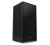 Nzxt H1 - Custodia Itx a Fattore di Forma Ridotto - Flusso d'Aria a Doppia Camera - Pannello Frontale in Vetro Temperato Colorato - Alimentatore Integrato in Oro 650W 80+ Oro - Nero