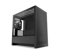 NZXT H3 Flow - Case PC Gaming Micro-ATX - Flusso d'aria ottimizzato - 1 ventola 120mm inclusa - GPU full-size - Radiatore 280mm frontale, 240mm superiore - Scheda madre con conn. posteriore - Nero