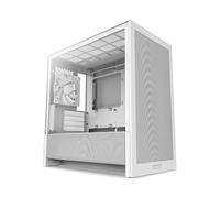 NZXT H3 Flow - Case PC Gaming Micro-ATX - Flusso d'aria ottimizzato - 1 ventola 120mm inclusa - GPU full-size - Radiatore 280mm frontale, 240mm superiore - Scheda madre con conn. posteriore - Bianco