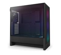 NZXT H5 Flow RGB - Case per PC da gaming mid-tower ATX compatto - Flusso d'aria elevato - Ventola F360 RGB Core (CV) inclusa - Supporto per radiatori da 360 mm (anteriore) - Nero
