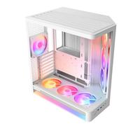 NZXT H6 RGB+ - Case PC ATX Compatto a Doppia Camera - Bianco
