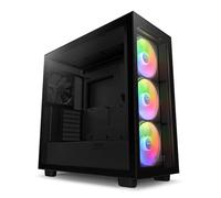 NZXT H7 Elite - ATX Mid Tower PC Gaming Case - Front I/O USB Type-C Port - Quick-Release Tempered Glass Side Panel - Black (2023)