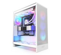 NZXT H7 Flow RGB | Case Airflow ATX mid-tower con ventole RGB | Ventole sul fondo per raffreddare la GPU | Unità ventola single-frame RGB da 360mm | Gestione cavi | Bianco
