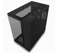 NZXT H9 Elite Case per PC gaming mid-tower ATX a doppia camera, Include 3 ventole F120 RGB Duo da 120 mm con controller, Pannello frontale, superiore e laterale in vetro, Nero, CM-H91EB-01