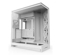 NZXT H9 Flow (2025) All White Midi Tower ATX Gaming Gehäuse weiß mit Glasfenster