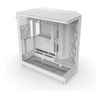 NZXT H9 Flow (2025) - Grande Case PC ATX Mid-Tower a Doppia Camera con Flusso d'Aria - Include 3 Ventole da 140mm e 1 da 120mm - Supporto Radiatore da 420mm - Vetro Temperato - Bianco