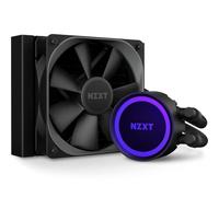 NZXT Kraken 120 - RL-KR120-B1 - Raffreddatore a liquido CPU AIO RGB, silenzioso ed efficace, funzionamento silenzioso, LED RGB ad anello, ventole per radiatore Aer P da 120 mm (incluse), nero