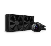 NZXT Kraken 240, refrigeratore a liquido per CPU AIO 240 mm, display LCD personalizzabile da 1,54” per immagini, prestazioni e altro, pompa ad alte prestazioni, 2 ventole F120P, nero