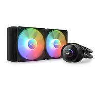 NZXT Kraken 240 RGB - Dissipatore a liquido AIO per CPU 240mm - Display LCD quadrato personalizzabile da 1.54"" per immagini - Pompa ad alte prestazioni - 2 x ventole Core RGB F120 - Nero