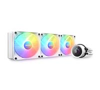 NZXT Kraken 360 RGB - RL-KR360-W1-360mm AIO CPU Liquid Cooler - Customizable 1.54" Square LCD Display for Images, Performance Metrics and More - 3 x F120 RGB Core Fans - White