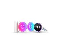 NZXT Kraken Elite 240 RGB - Raffreddatore a liquido per CPU AIO - Radiatore da 240 mm - Ventola core F240 RGB - LCD IPS da 2,72” personalizzabile - LGA 1700, 1200/115X, 1851 - AM5, AM4 - Bianco