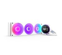 NZXT Kraken Elite 360 RGB - Raffreddatore a liquido per CPU AIO - Radiatore da 360 mm - Ventola core F360 RGB - LCD IPS da 2,72” personalizzabile - LGA 1700, 1200/115X, 1851 - AM5, AM4 - Bianco