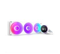NZXT Kraken Elite 420 RGB 2025 - Dissipatore a liquido AIO per CPU - Radiatore da 420mm - Ventola F420 RGB Core - LCD IPS da 2,72 pollici - AMD® AM5, AM4 - Intel® LGA 1851/1700, 1200/115X - Bianco