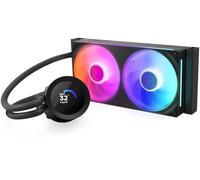 NZXT Kraken Plus 240 RGB - Raffreddamento a liquido CPU AIO 240 mm - Ventola Single-Frame F240 RGB Core - Display LCD quadrato da 1,54" personalizzabile - AMD® - Intel® LGA 1851/1700/1200/115X - Nero