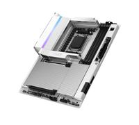 NZXT N9 X870E Scheda madre da gioco - AMD X870E AM5 ATX per Ryzen 9000/8000/7000-20+2+1, DDR5, 4x M.2, PCIe 5.0, 5GbE, USB 4 - Lacci a sgancio rapido M.2, Copertura in metallo completo, PCB bianco