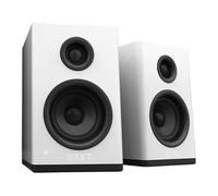 NZXT Relay AP-SPKW2-UK - Altoparlanti per PC da tavolo, design a scaffale, 80 W, alta gamma dinamica, tweeter a cupola in seta, woofer in fibra di vetro, struttura in MDF, colore: bianco