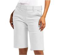 NZYIHAO Bermuda Pantaloncini estivi da donna, pantaloni corti, in tessuto chino, eleganti tinta unita, pantaloni estivi, slim fit, a vita alta, pantaloni cargo grandi, pantaloni chino, pantaloni per