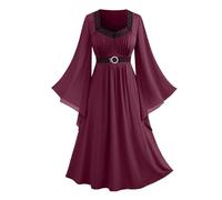 NZYIHAO Costume da Halloween da donna, per il Rinascimento medievale, in rete vittoriana, per carnevale, Halloween, cosplay