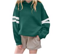 NZYIHAO Felpa da bambina, in cotone, casual, a maniche lunghe, per bambini, taglie 110-160, verde, 11-12 Jahre