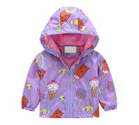 NZYIHAO Giacca softshell per bambini, impermeabile, impermeabile, per ragazze, ragazzi, per le mezze stagioni, leggera, traspirante, imbottita, con cappuccio, per autunno e inverno, antivento