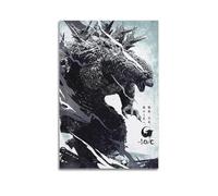 nzzmy Godzilla, poster artistico vintage, decorazione per la stanza, decorazione estetica per camera da letto, poster su tela per camera da letto, 30 x 45 cm, senza cornice