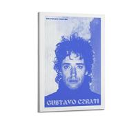 nzzmy Gustavo Cerati - Poster artistico vintage, decorazione artistica per camera da letto, 20 x 30 cm, con cornice