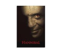nzzmy Hannibal Poster su tela per camera da letto, stile vintage, decorazione per la stanza, 50 x 75 cm, senza cornice