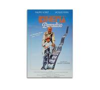 nzzmy Poster del Cinema Paradiso del 1990, decorazione artistica vintage, decorazione per camera da letto, poster su tela per camera da letto, 50 x 75 cm, senza cornice