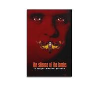 nzzmy Poster del film Il silenzio degli innocenti, decorazione artistica vintage, decorazione per camera da letto, poster su tela per camera da letto, 30 x 45 cm, senza cornice