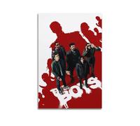 nzzmy Poster su tela con motivo The Boys in stile vintage, decorazione artistica per camera da letto, 30 x 45 cm, senza cornice