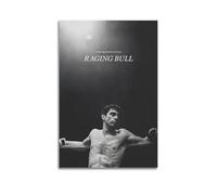 nzzmy Poster su tela con stampa di Toro Raging Bull vintage, decorazione per la stanza, per camera da letto, 30 x 45 cm, senza cornice