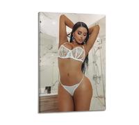 nzzmy Poster su tela di Abigail Ratchford, decorazione artistica vintage per camera da letto, 30 x 45 cm, con cornice