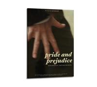 nzzmy Poster su tela vintage con immagine di orgoglio e pregiudizio, decorazione artistica per camera da letto, 40 x 60 cm, con cornice