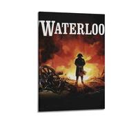 nzzmy Waterloo, poster artistico vintage, decorazione per la stanza, decorazione estetica per camera da letto, poster su tela per camera da letto, 60 x 90 cm, stile cornice