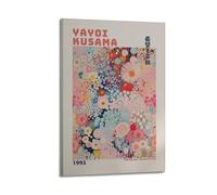 nzzmy Yayoi Kusama, poster artistico vintage, decorazione per la stanza, decorazione estetica per camera da letto, poster su tela per camera da letto, 30 x 45 cm, stile cornice